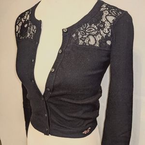 On hold for lilmerricat* Hollister Lace Back Cardigan